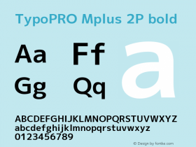 TypoPRO Mplus 2P bold 图片样张