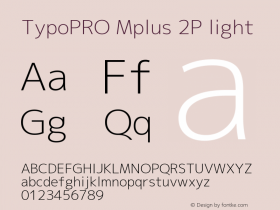 TypoPRO Mplus 2P light 图片样张