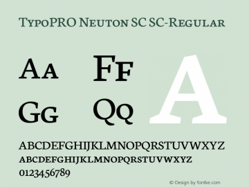 TypoPRO Neuton SC Regular Version 1.46图片样张
