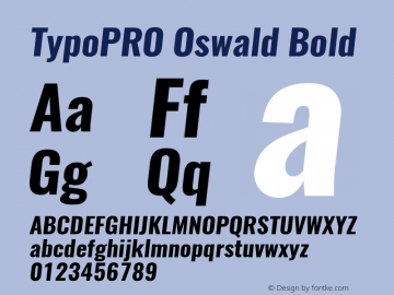 TypoPRO Oswald BoldItalic 3.0; ttfautohint (v0.94.23-7a4d-dirty) -l 8 -r 50 -G 200 -x 0 -w 