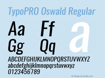 TypoPRO Oswald RegularItalic 3.0; ttfautohint (v0.94.23-7a4d-dirty) -l 8 -r 50 -G 200 -x 0 -w 