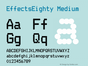 Effects Eighty Version 1.100 Font Sample