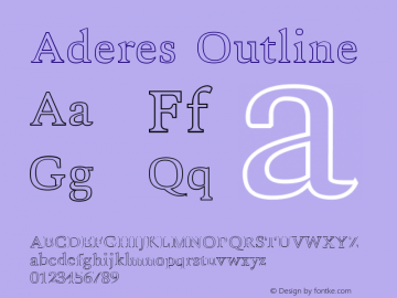 Aderes Outline Version 1.0图片样张