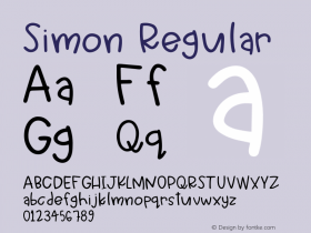 Simon Regular Version 1.000;PS 001.000;hotconv 1.0.88;makeotf.lib2.5.64775图片样张