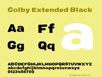 Colby Extended Black Version 1.000图片样张