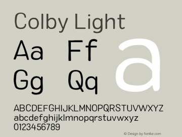 Colby Light Version 1.000图片样张