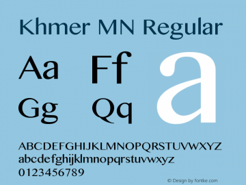 Khmer MN 13.0d1e3图片样张