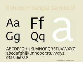 Kohinoor Bangla Semibold 13.0d2e1图片样张