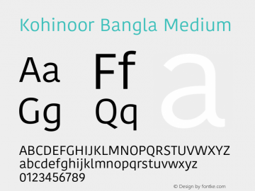 Kohinoor Bangla Medium 13.0d2e1图片样张