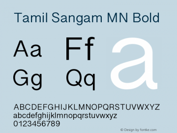 Tamil Sangam MN Bold 13.0d2e14图片样张