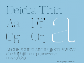 Deidra Thin Version 1.0图片样张