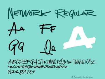 NetworkRegular Version 1.000 Font Sample