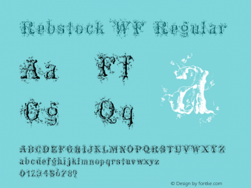 Rebstock WF Version 1.000 Font Sample