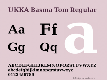 UKKA Basma Tom Version 4.00 June 3, 2006图片样张
