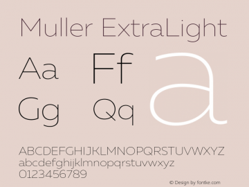 Muller-ExtraLight Version 1.0;com.myfonts.easy.font-fabric.muller.thin.wfkit2.version.4ntZ Font Sample
