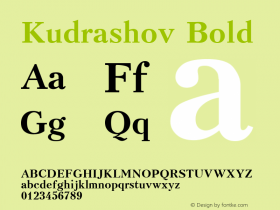 Kudrashov Bold 001.001图片样张