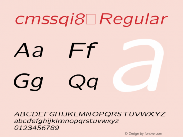 cmssqi8 0.0 Font Sample