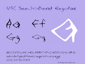 VTC SeeJoBend Regular 1999; 1.0, initial release Font Sample