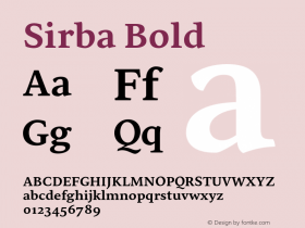 Sirba-Bold Version 2.002图片样张