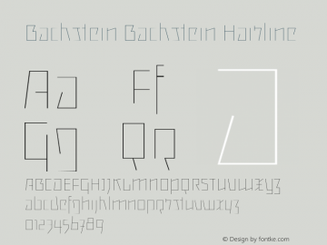 Backstein Backstein Hairline Version 1.000;PS 001.000;hotconv 1.0.70;makeotf.lib2.5.58329图片样张