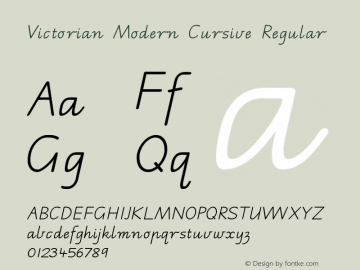 Victorian Modern Cursive 图片样张