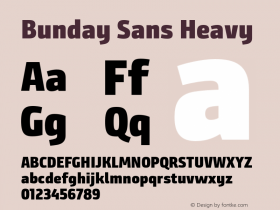 BundaySans-Heavy Version 1.24图片样张