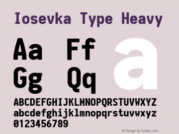 Iosevka Type Heavy 1.13.3; ttfautohint (v1.6)图片样张