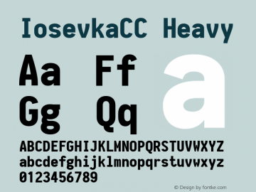 IosevkaCC Heavy 1.13.3; ttfautohint (v1.6)图片样张