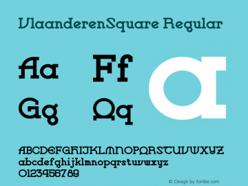 VlaanderenSquare Regular Converted from e:\nickfo~1\pcttf\VLS_____.TF1 by ALLTYPE Font Sample