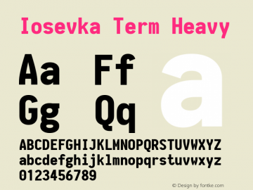 Iosevka Term Heavy 1.13.3; ttfautohint (v1.6)图片样张