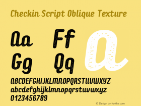 CheckinScript-ObliqueTexture Version 1.000;PS 001.000;hotconv 1.0.88;makeotf.lib2.5.64775图片样张