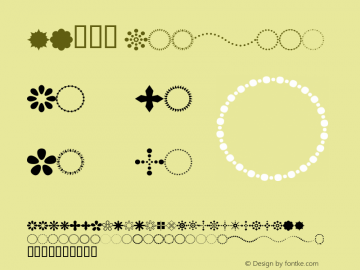 ZY圈花纹 Macromedia Fon￿ographer 4.1J 02.5.31图片样张
