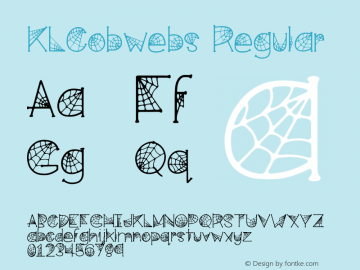 KLCobwebs Version 1.002;Fontself Maker 2.0.4图片样张