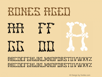 Bones Aged Version 1.002;Fontself Maker 2.0.4 Font Sample