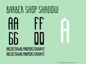 Barber Shop Shadow Version 1.002;Fontself Maker 2.0.4 Font Sample