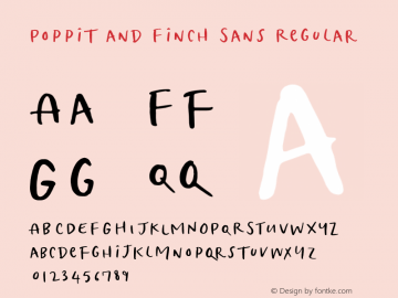 Poppit and Finch Fonts