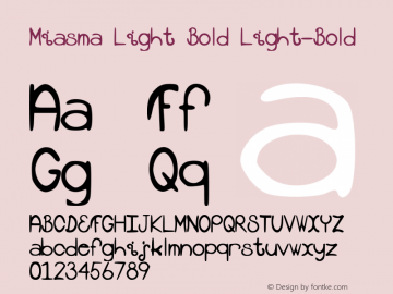 Miasma (Light Bold) 2.0图片样张