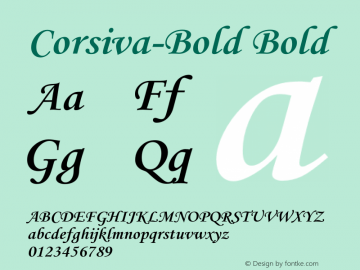 monotype corsiva type fonts