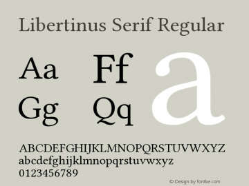 Libertinus Serif Version 5.3.0图片样张
