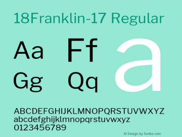 18Franklin-17-Regular Version 0.017图片样张