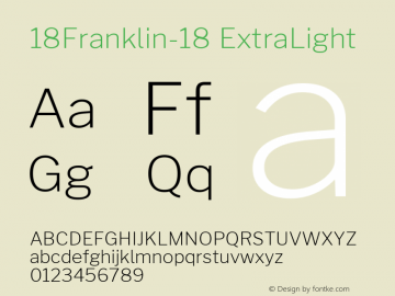 18Franklin-18-ExtraLight Version 0.018图片样张
