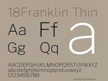 18Franklin Thin Version 0.030图片样张