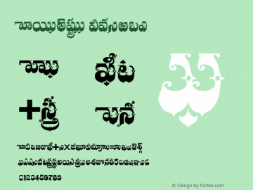 Ajantha Version 001.000 Font Sample