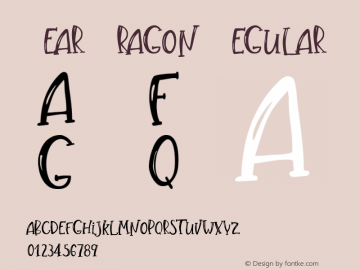 Pear Dragon  Font Sample