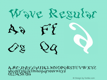 Wave Regular 001.000 Font Sample