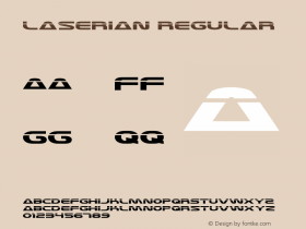 Laserian Regular 1 Font Sample