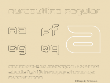 AuraOutline W00 Regular Version 4.10 Font Sample