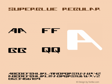 Superglue Regular OTF 3.000;PS 001.001;Core 1.0.29图片样张