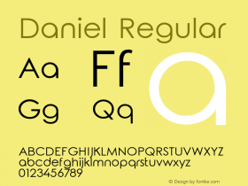 Daniel Altsys Fontographer 4.0 31/7/99 Font Sample