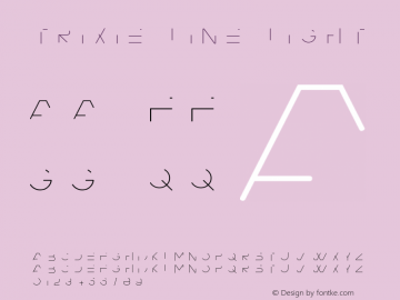 Trixie Line Light Version 1.000;PS 001.001;hotconv 1.0.56 Font Sample